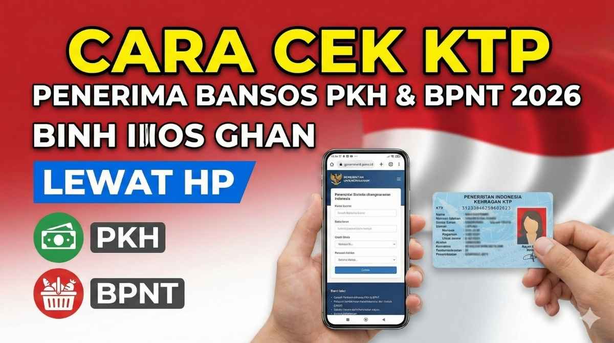 BPNT Rp600.000 Cair Bertahap, Status Penerima Bisa Dicek Lewat HP