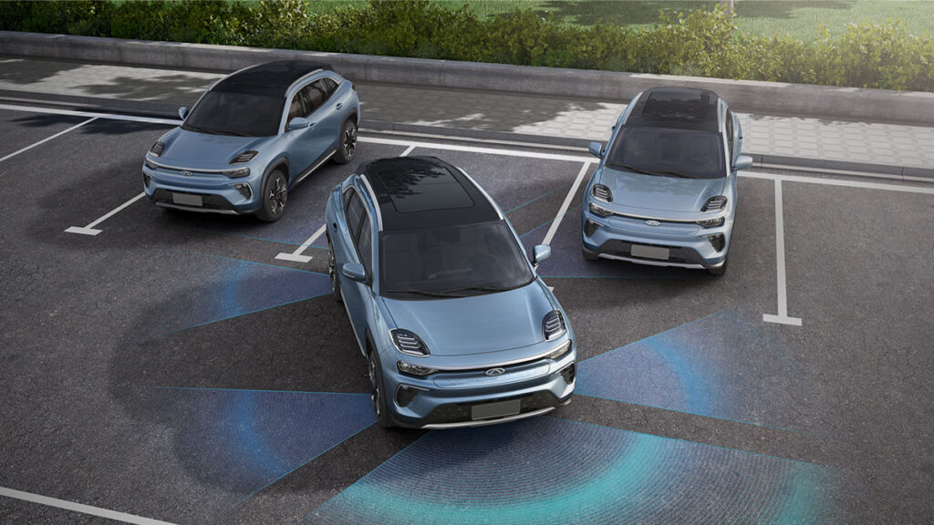 Chery Hadirkan Parkir Otomatis Yang Bisa Dipantau Dari Ponsel, Mobil Juga Dapat Keluar Sendiri Dari Slot