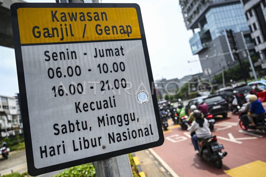 54 Ruas Jakarta Kena Ganjil Genap Lagi, Berlaku Pagi-Sore Pada 24 April 2026