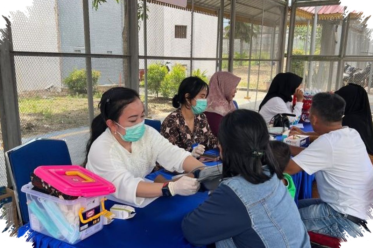 Pemeriksaan Gratis di Rutan Batam, Pengunjung Dapat Cek Tekanan Darah dan Gula Darah