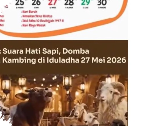 27 Mei Bertepatan Dengan Idul Adha, Potongan Lirik “Kami Dari 27 Bulan Mei” Kembali Dipakai Bercanda