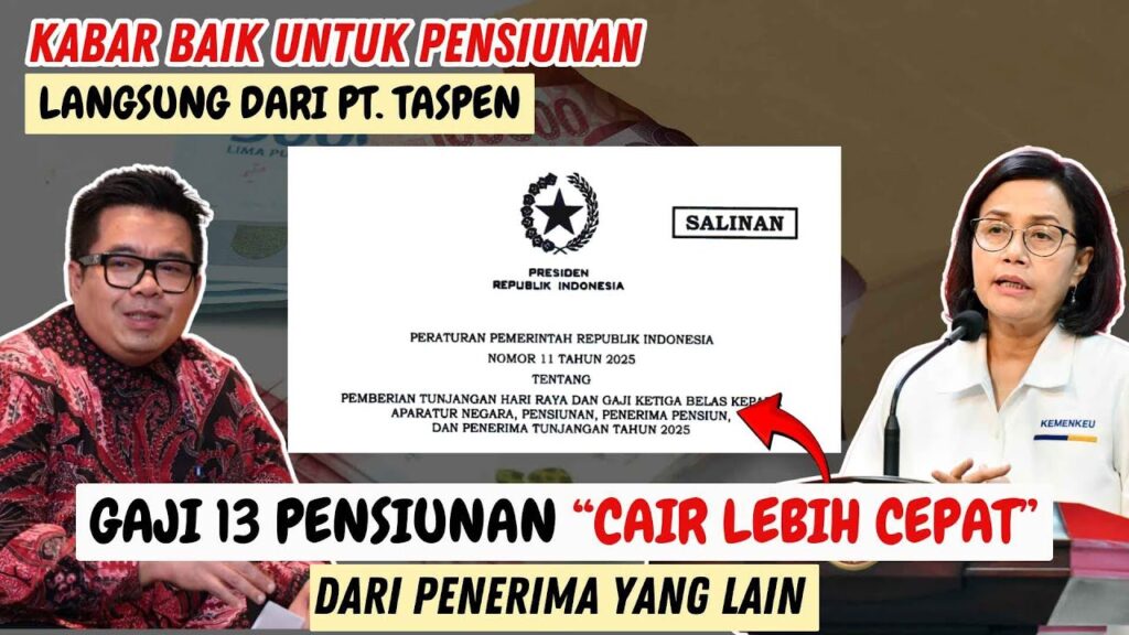 Penyaluran Gaji Ke-13 Pensiunan Dimulai Juni 2026, Tunjangan Tambahan Bisa Capai Rp4,4 Juta