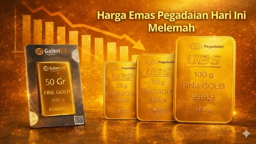 Harga Emas Pegadaian Naik Serempak, Antam Pimpin Lonjakan Hingga Rp 2,911 Juta Per Gram