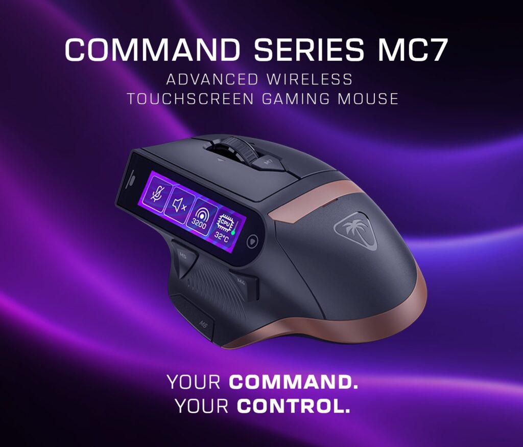 Turtle Beach MC7 Pakai Layar Sentuh 2,25 Inci, Mouse Premium yang Berubah Jadi Pusat Kontrol
