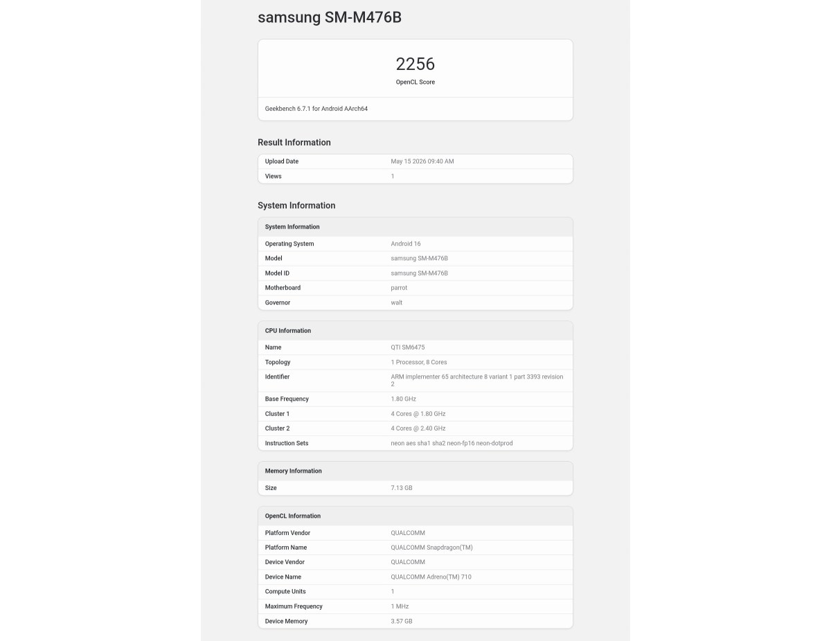 Android 16 Langsung Muncul Di Galaxy M47, Snapdragon 6 Gen 3 Perkuat Sinyal Kelas Menengah Samsung
