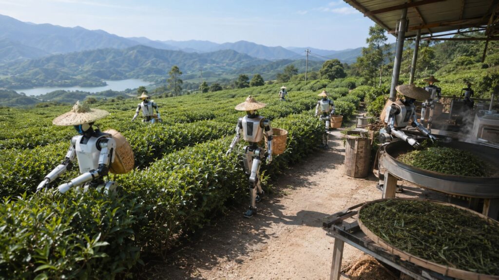 Kebun Teh Fuding Jadi Arena Uji Terberat Bagi Robot Humanoid China, Latihan AI Menuju 2026