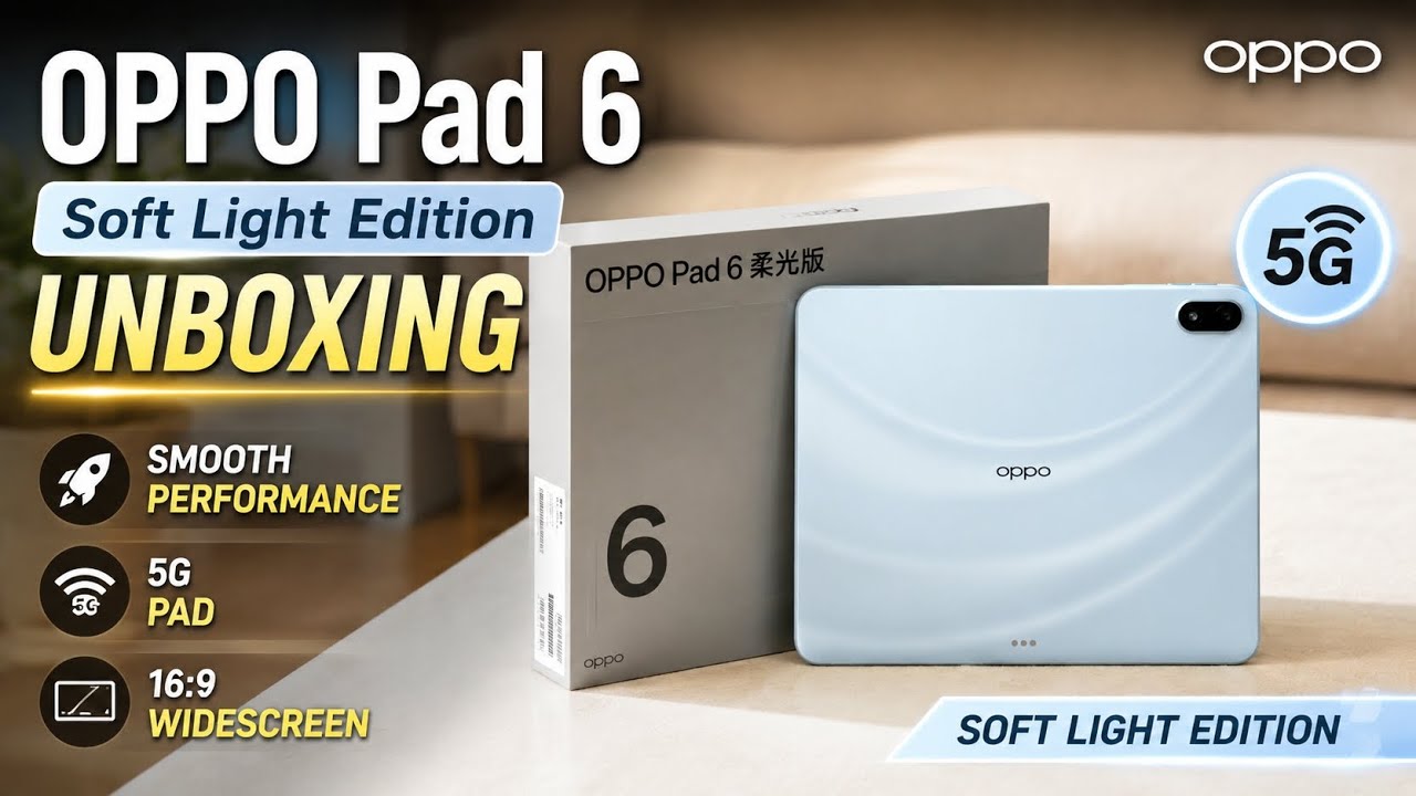 Oppo Pad 6 Dibekali Layar 12,1 Inci 144Hz, Bubble Ubah Kamera Belakang Jadi Selfie Langsung