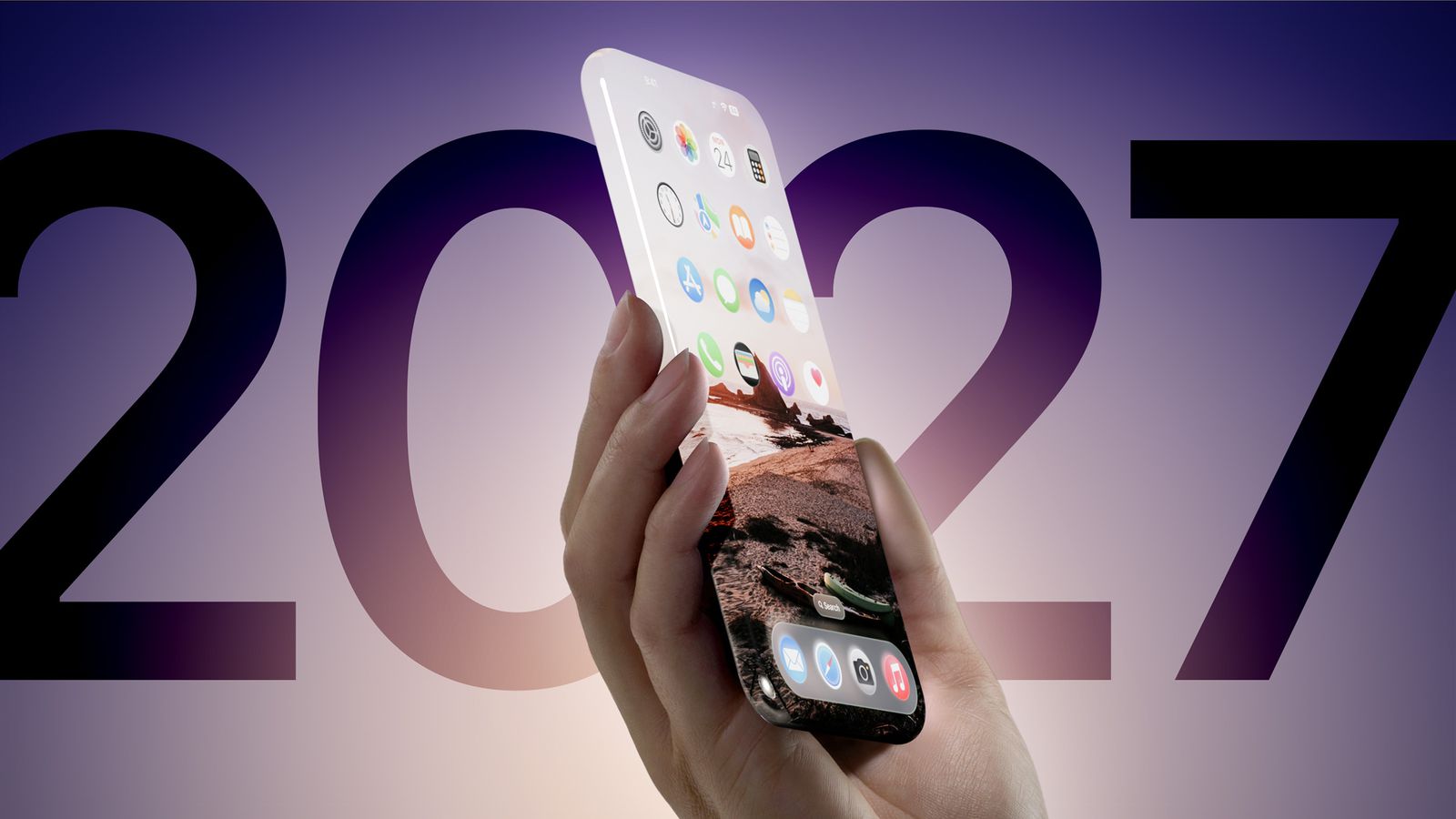 Apple Uji Desain iPhone 20 Tahun Yang Berbeda Total, Layar Melengkung dan Face ID Di Bawah Panel
