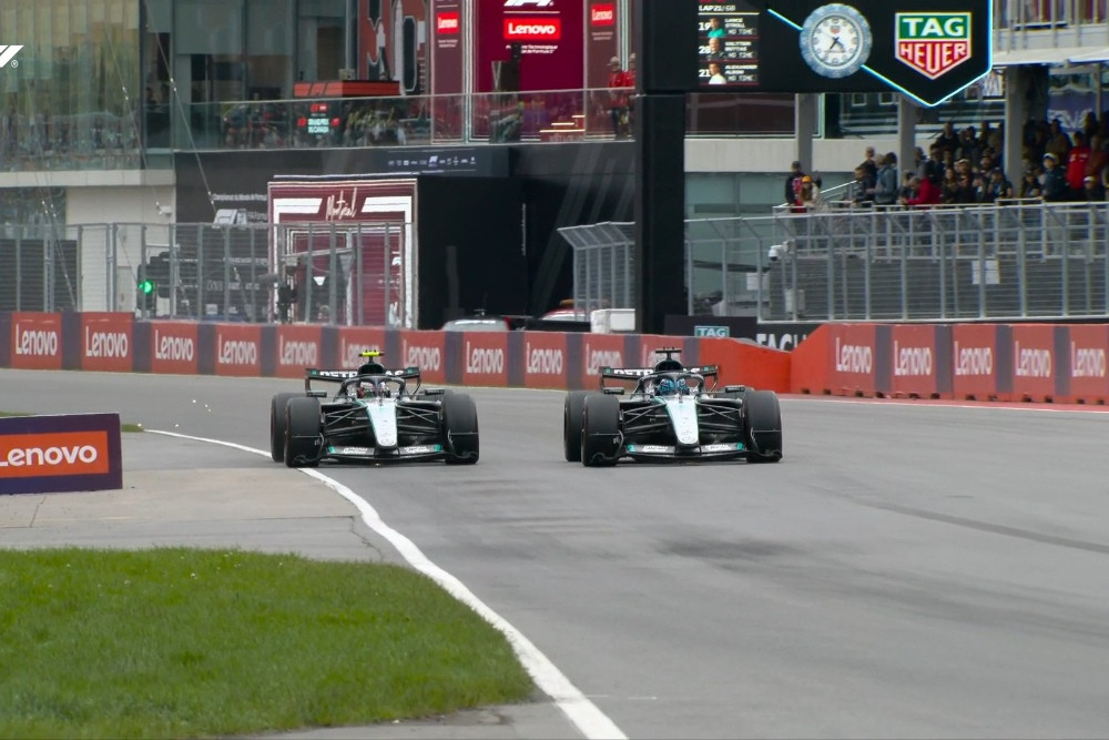 Antonelli Kuasai GP Kanada, Russell Dan Norris Sama-Sama Gagal Finis Dalam Lomba Chaos