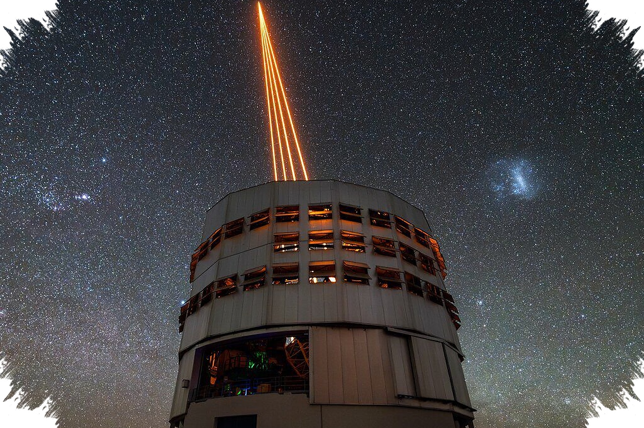 Bintang Buatan Dari Laser, Teleskop Bumi Kini Bisa Menangkap Detail Langit Lebih Tajam