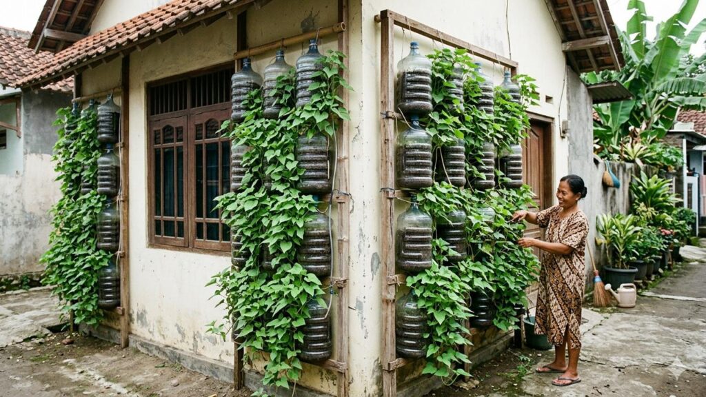 Rakitan Kebun Ubi Gantung yang Hemat Tempat, Sudut Rumah Sempit Tetap Bisa Panen dan Asri