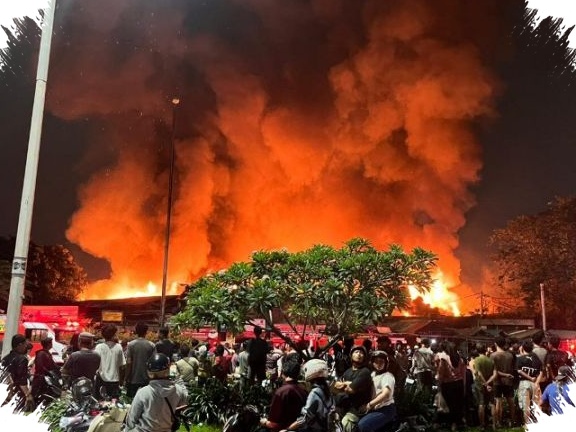 620 Jiwa Terdampak Dalam Kebakaran Kemayoran, Api Cepat Menjalar Di Permukiman Padat