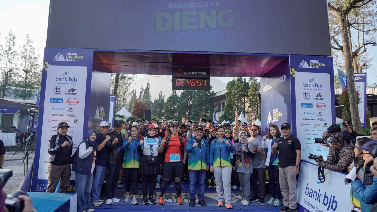 Dieng Dibanjiri 2.000 Pelari, Bank bjb Kerek Sport Tourism ke Panggung Lebih Besar