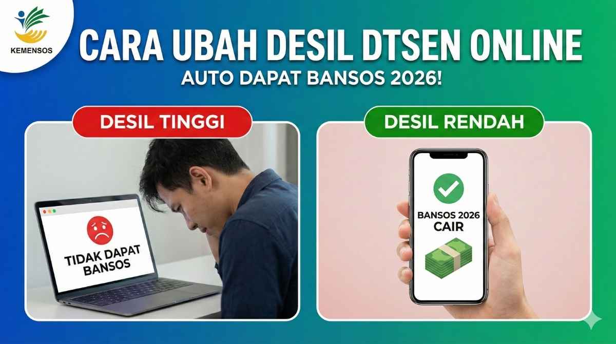 Desil Bansos Bisa Diubah Sekarang, Jalur Online dan Dinsos Sama-Sama Dibuka