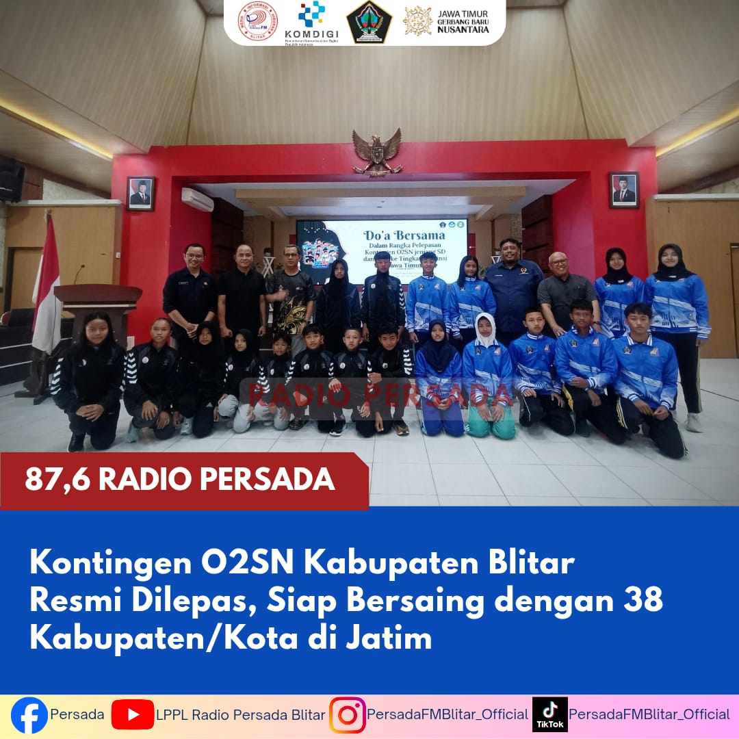 Kabupaten Blitar Siap Hadapi 38 Daerah Jatim, Peluang Medali dari O2SN Tetap Terbuka