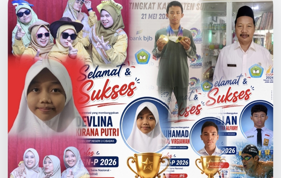 Tiga Siswa SMPN 3 Cibadak Tembus Jabar, Prestasi yang Menguatkan Sukabumi