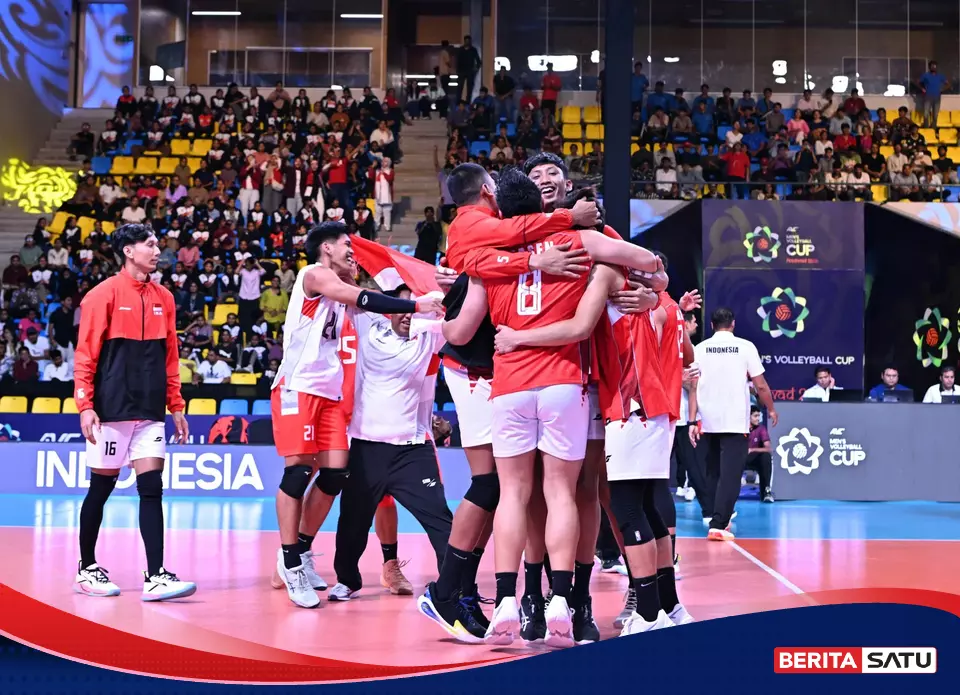 Indonesia Hantam Korea Selatan di Final AVC Cup, Peringkat Dunia Melonjak ke 43