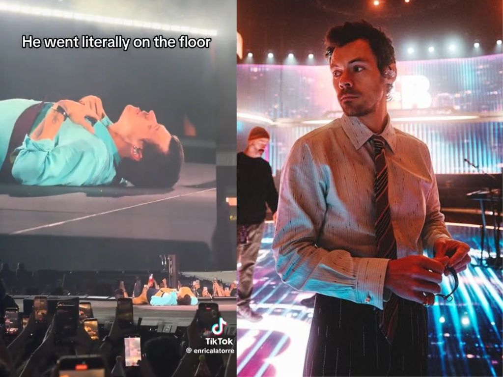 Harry Styles Tersedak Air di Wembley, Momen Ambruknya Bikin Penonton Khawatir