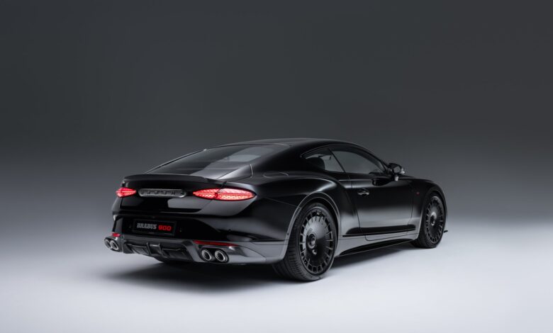 Brabus 900 Superblack, Continental GT Speed Berbalut Hitam Total dengan 900 dk