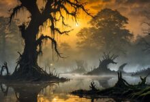 6 Prompt Gemini AI untuk Foto Rawa Berkabut yang Tetap Terlihat Natural