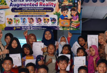 Anak Rumah Baca Riang Menulis Dongeng dengan AR, Literasi Jadi Lebih Hidup