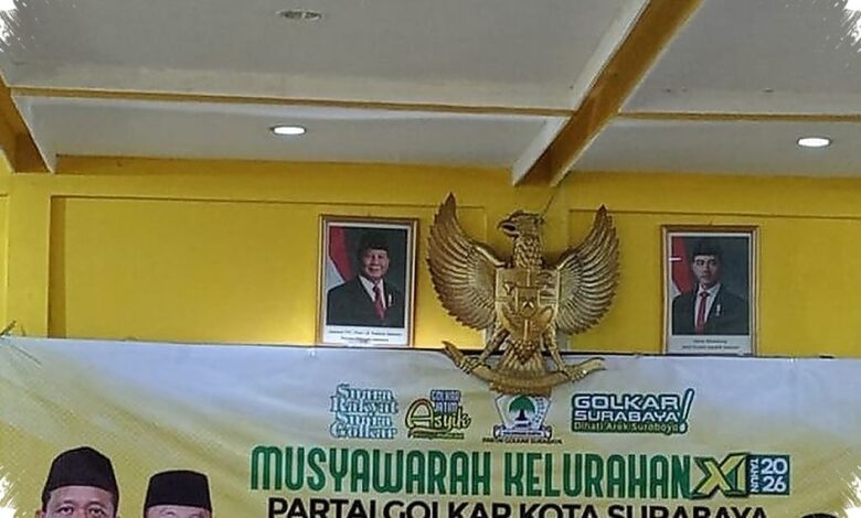 Golkar Surabaya Gaspol ke Akar Rumput, Muslur XI Libatkan 32 Kelurahan