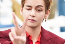 V BTS Tampil Serba Merah di Paris, Penampilannya Langsung Menarik Perhatian