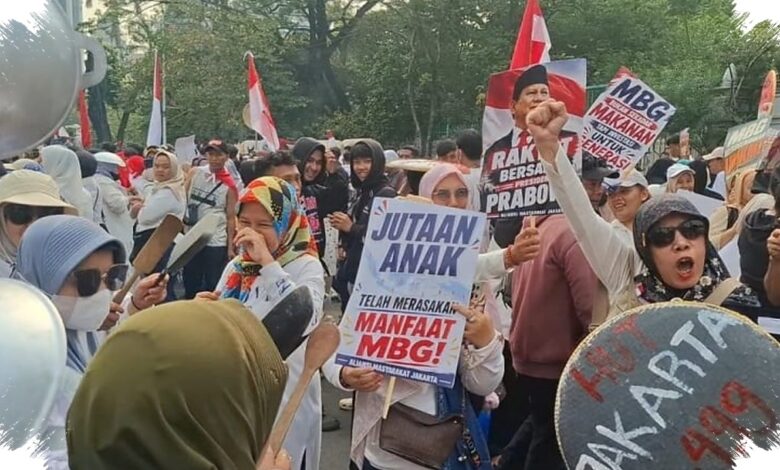 Empat Tuntutan MBG Dibawa ke Patung Kuda, Dukungan Program Ini Makin Menguat
