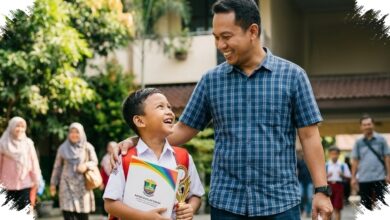 Kehadiran Ayah Saat Ambil Rapor, Momen Kecil yang Menentukan Siap Tidaknya Anak Sekolah