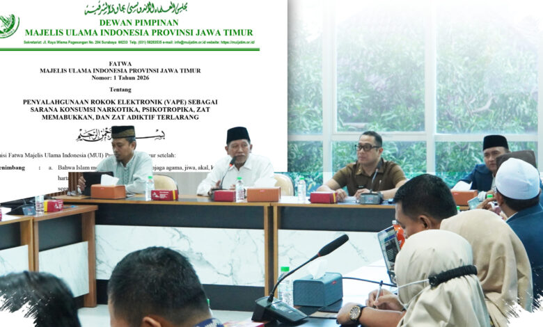 MUI Jatim Perketat Larangan Vape untuk Narkotika, Pengguna di Ruang Publik Ikut Disorot