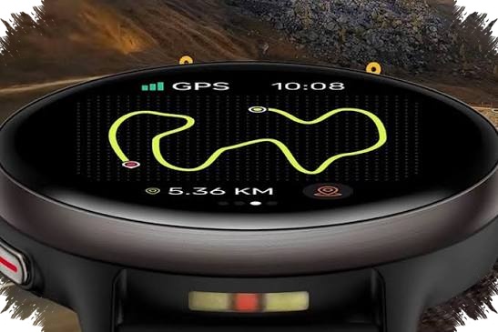Smartwatch 42 mm ini justru terasa pas di pergelangan kecil, layar AMOLED-nya lebih lega