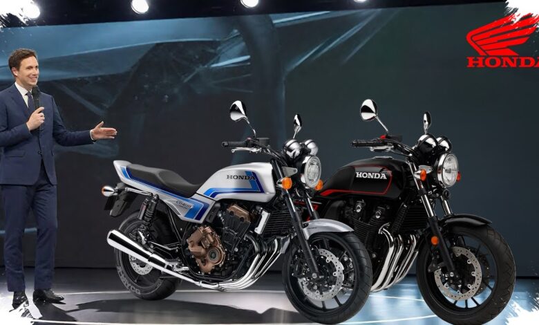 CB400 Super Four 2026 Tetap 4 Silinder, E-Clutch Bikin Honda Makin Berani