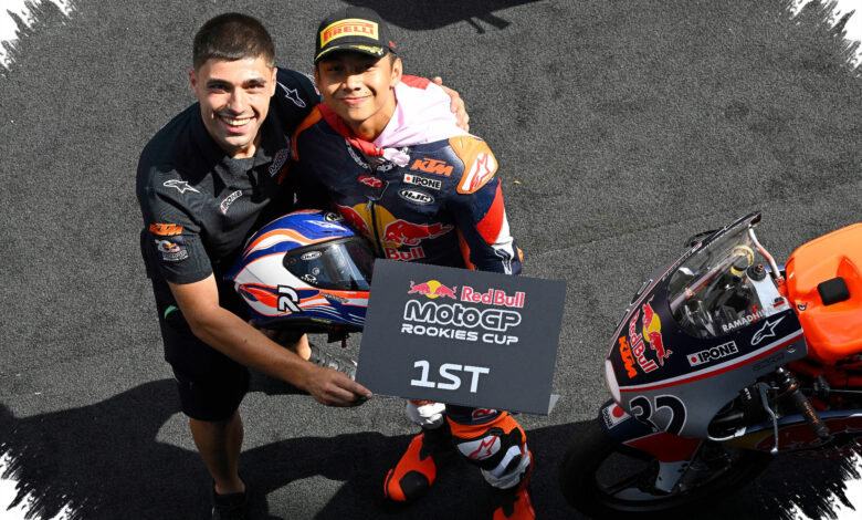 Kiandra Ramadhipa Naik ke Posisi 3, Persaingan Red Bull Rookies MotoGP Cup Makin Ketat