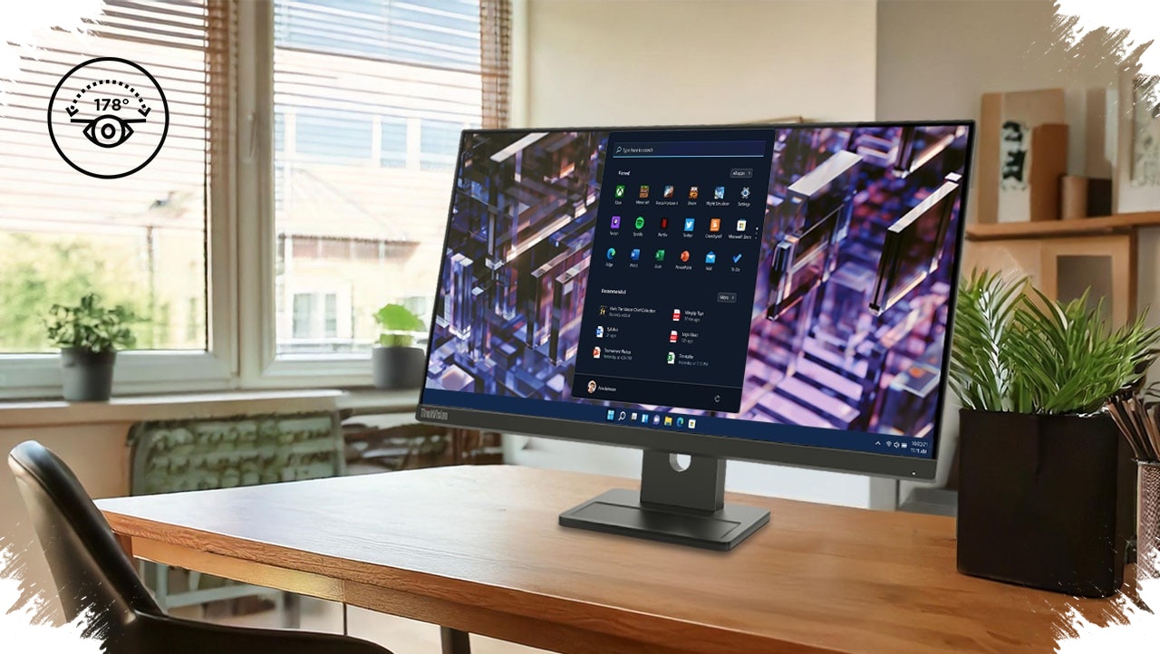 Lenovo ThinkVision E24q-30 Bukan Monitor Kantoran Biasa, 1440p 100Hz di 23,8 Inci