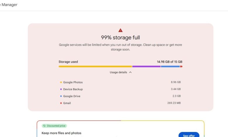 Kuota 15 GB Google Kini Lebih Cepat Penuh, Backup Android Ikut Terkuras