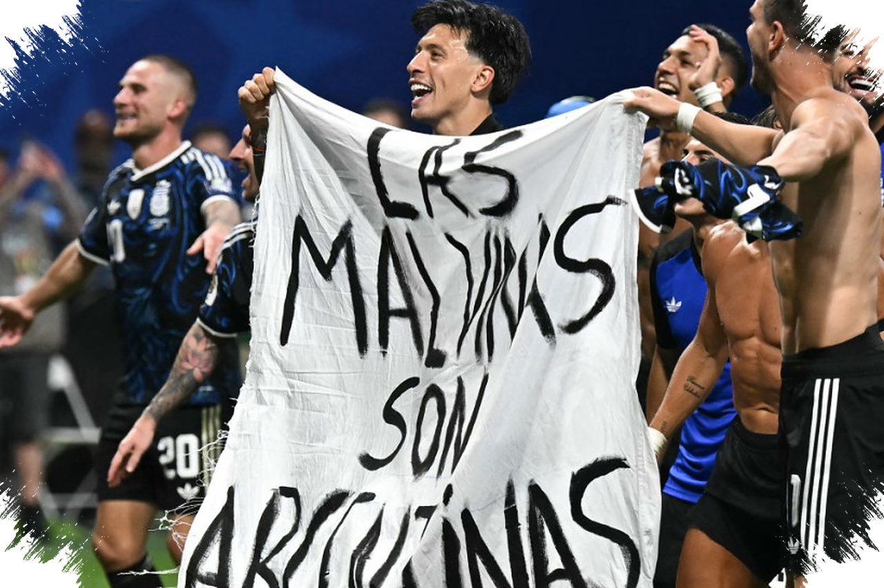 Spanduk Malvinas Usai Kalahkan Inggris, Argentina Kini Menghadapi Ancaman Sanksi FIFA