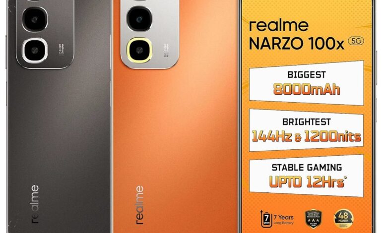 Realme Narzo 100x Bawa Baterai 8.000 mAh, Tetap Tipis dengan Layar 144 Hz