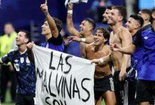 Spanduk Malvinas usai Kalahkan Inggris Bisa Bawa Argentina ke Meja Disiplin FIFA