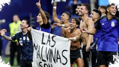 Spanduk Malvinas usai Kalahkan Inggris Bisa Bawa Argentina ke Meja Disiplin FIFA