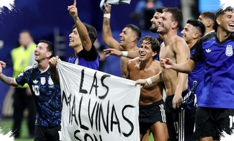 Spanduk Malvinas usai Kalahkan Inggris Bisa Bawa Argentina ke Meja Disiplin FIFA