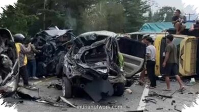 4 Orang Tewas dalam Tabrakan 9 Kendaraan di Sibolangit, Truk Diduga Rem Blong