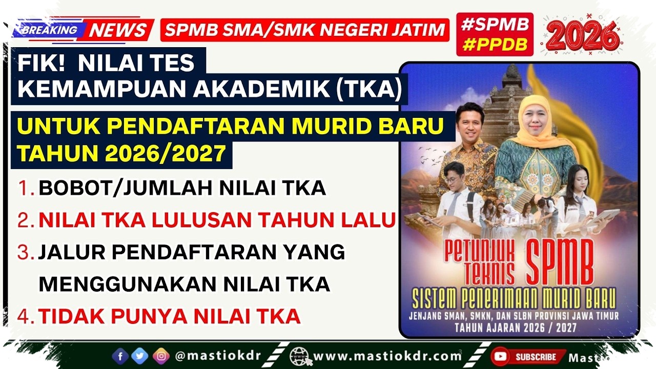 Pendaftaran TKA 2026 Dibuka Lebih Cepat, Siswa Kelas 12 Punya Waktu Hingga September