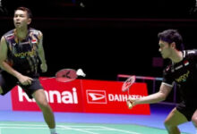 Tertinggal Pola, Fajar/Fikri Menemukan Jalan ke Semifinal Japan Open