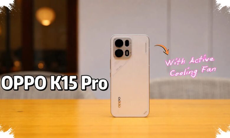 Oppo K15 Hadir dengan Baterai 8.000mAh, Kipas Aktif untuk Beban Berat