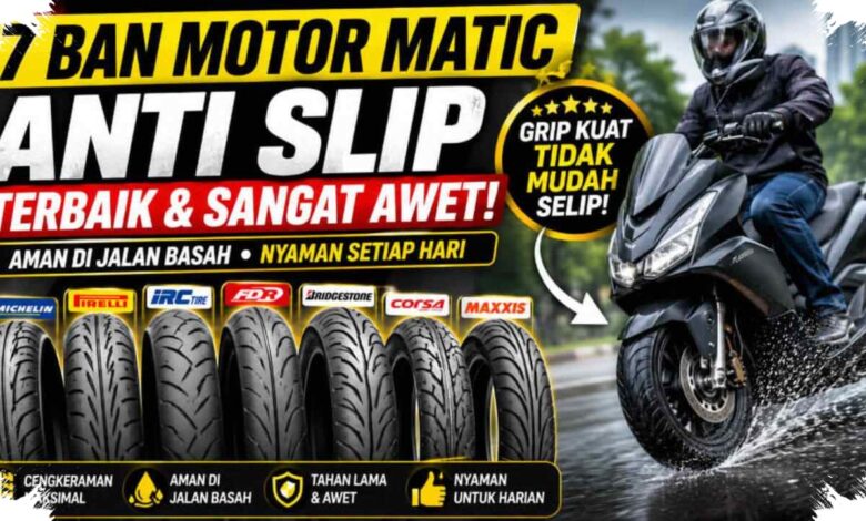 7 Ban Honda Scoopy 2026 untuk Jalan Basah, Grip dan Stabilitas Jadi Penentu