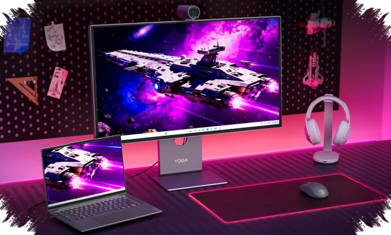 Lenovo Yoga Pro 27UD-10 Satukan Kamera 4K, Audio 34W, dan Layar QD-OLED