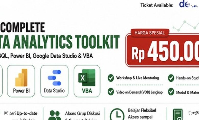 Akses Kelas Data Analytics hingga Akhir 2026, Belajar SQL dan Power BI Lebih Bertahap