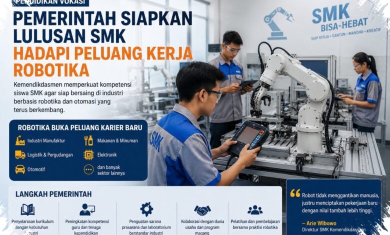 Otomasi Menggeser Kerja Manual, Lulusan SMK Diburu untuk Mengelola Robotika