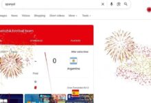 Ketik “Spanyol” di Google, Kembang Api Juara Dunia Muncul di Layar