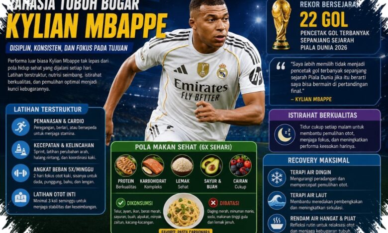 Bukan Sekadar Latihan Berat, Disiplin Tanpa Hari Bebas Menopang Mbappe
